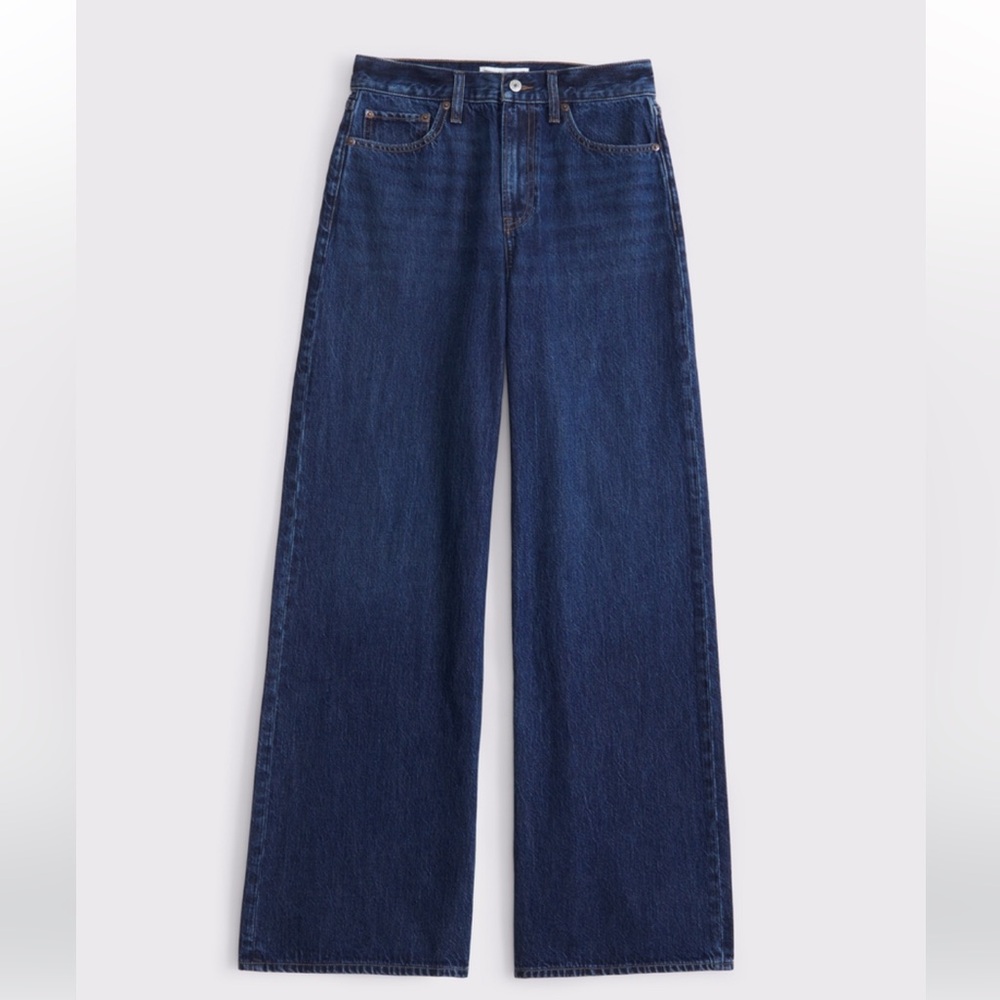 NEW A&F High Rise Wide Leg Jean